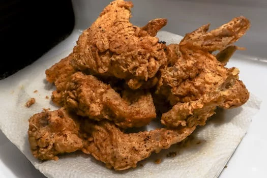 crispy fried chicken drumstick golden brown